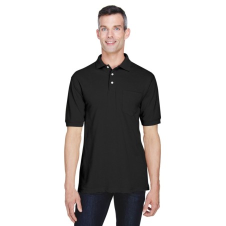 Buy Harriton M265P Men's Easy Blend Polo with Pocket | ApparelChoice.ca