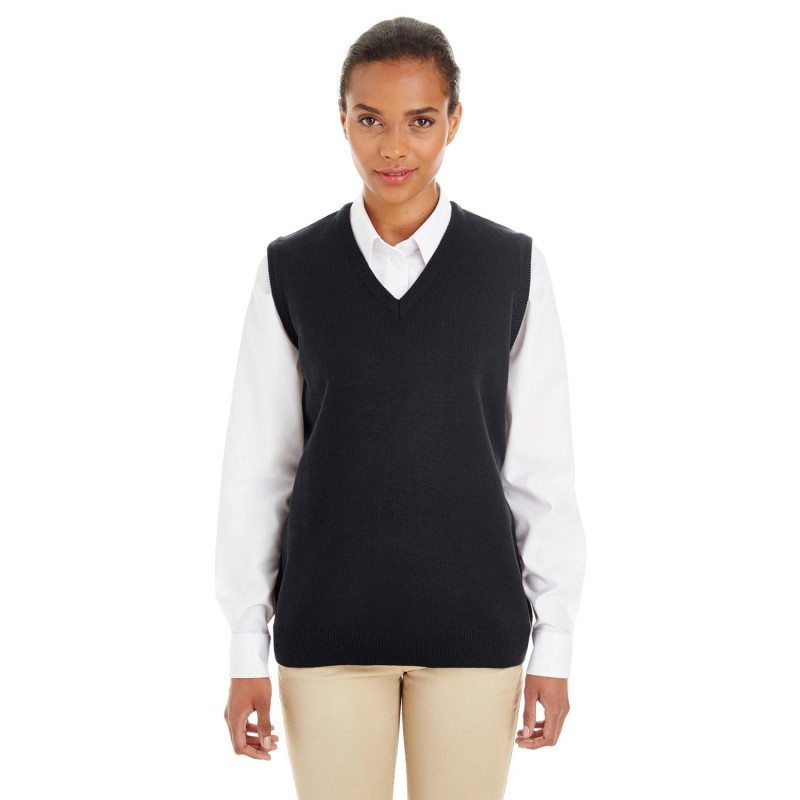 Buy Harriton M415W Ladies Pilbloc V-Neck Sweater Vest | ApparelChoice.ca