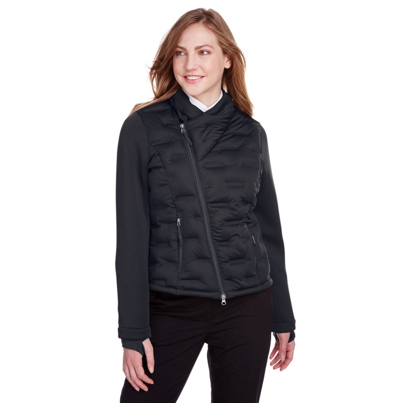 Buy North End NE710W Ladies Loft Pioneer Hybrid Bomber Jacket | ApparelChoice.ca