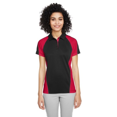 Buy Harriton M385W Ladies Advantage Snag Protection Plus IL Colorblock Polo | ApparelChoice.ca
