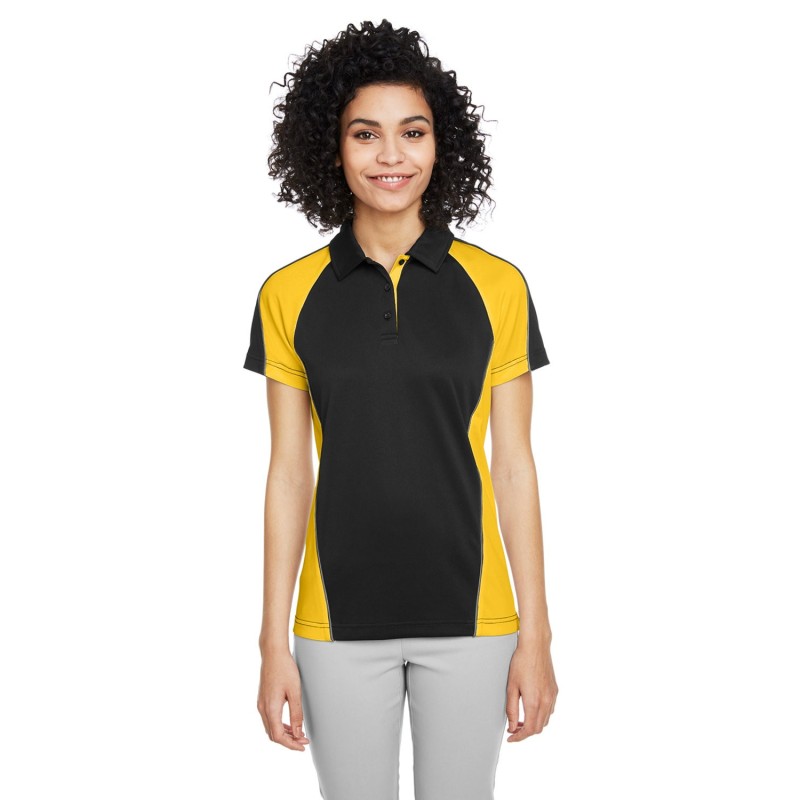 Buy Harriton M385W Ladies Advantage Snag Protection Plus IL Colorblock Polo | ApparelChoice.ca