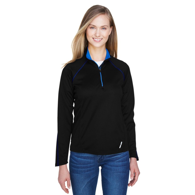 Buy North End 78187 Ladies Radar Quarter-Zip Performance Long-Sleeve Top | ApparelChoice.ca