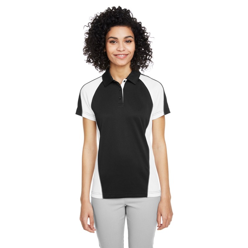 Buy Harriton M385W Ladies Advantage Snag Protection Plus IL Colorblock Polo | ApparelChoice.ca